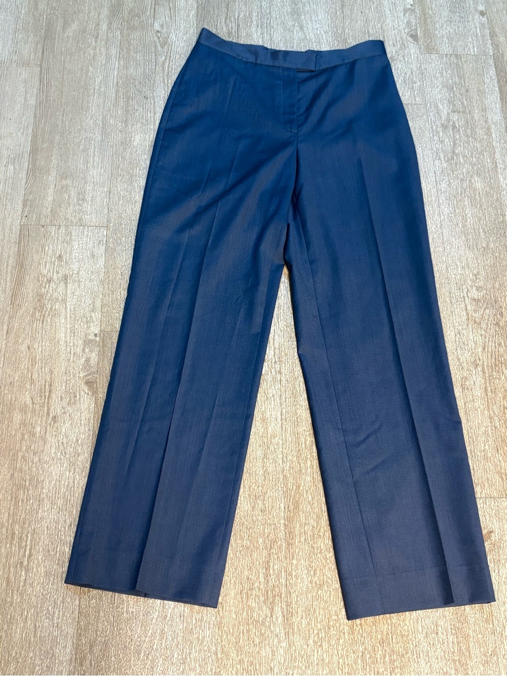 ZANELLA PLATINUM BY LORO PIANA BLUE TROUSERS SIZE 8